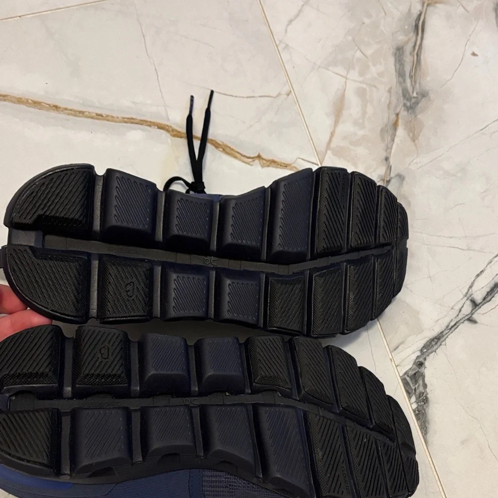 On Running Navy and Black Athletic Shoes - Picture 4 of 5